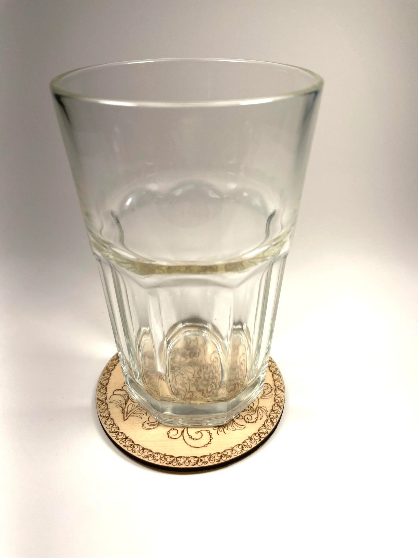 Floral Coaster with a Bird