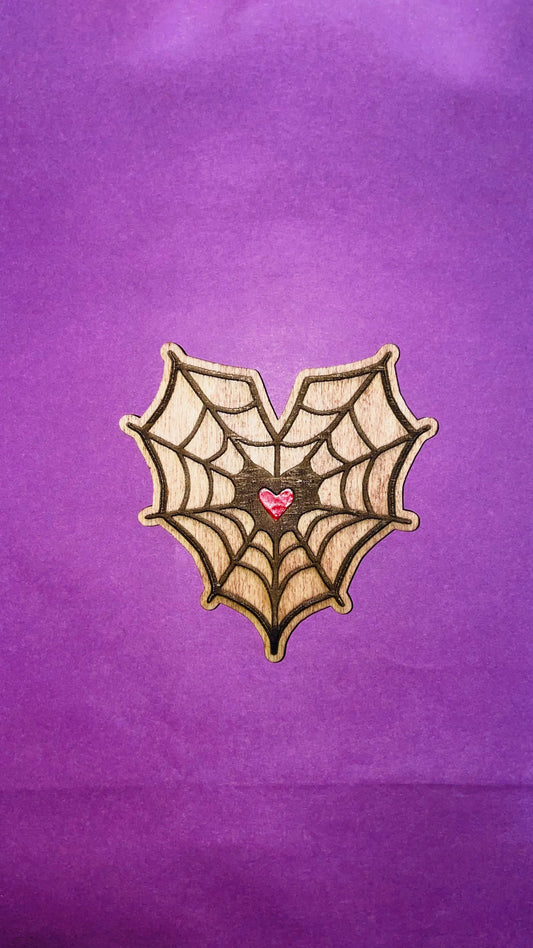 Spiderweb with heart in Middle