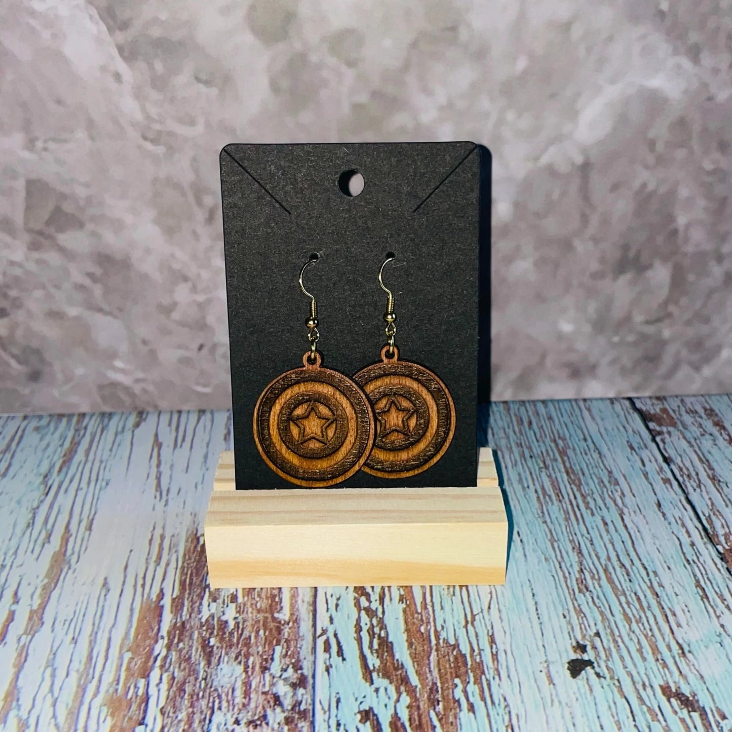 Superhero Logo Earrings