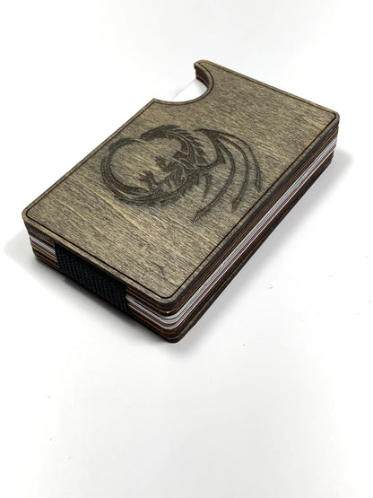 Wallet with Tribal Dragon